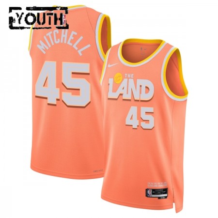 Dres Cleveland Cavaliers Donovan Mitchell Nike 2025-26 City Edition Naranča Swingman - Dječji